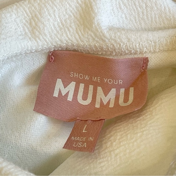 SHOW ME YOUR MUMU Ophelia Ruffle Bodysuit Color Bone Stretch - Picture 12 of 12